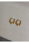 Heliophilia Silver Pendientes de Acero Dorados
